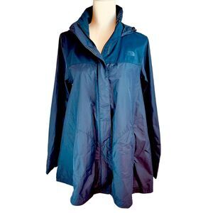 NORTH FACE Black Windwall Flyweight Packable Jacket Small Windbreaker Rain Hood